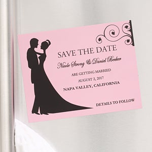 Silhouette Custom Save The Date Magnets