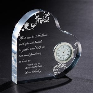 Dear Mom Personalized Heart Clock - #6784