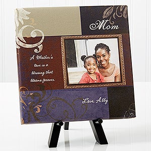 Dear Mom Personalized Photo Canvas Print- 8x8