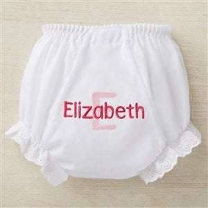 Personalized Baby Bloomers Diaper Covers - Name & Initial