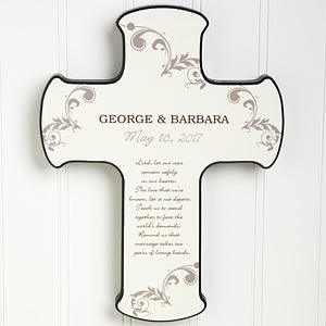 Our Marriage Blessing Personalized Cross