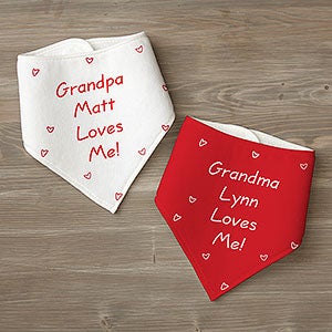 Personalized Bandana Bibs - Somebody Loves Me