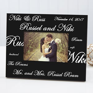 Personalized Wedding Picture Frames Mr And Mrs Collection Personalized Wedding Picture Frames Mr And Mrs Collection 7035