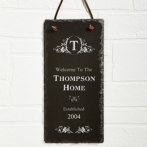 Established Personalized Slate Plaque