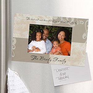 Family Sentiments Personalized Magnet Frame