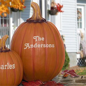 Our Family Patch Personalized Pumpkins- Large
