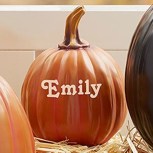 Our Family Patch Personalized Pumpkins - Small Orange - #7144S