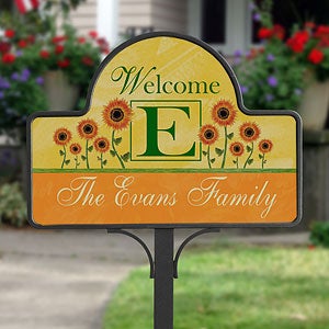 Summer Sunflowers - Yard Stake With Magnet