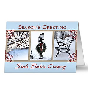 Winter Scenes Personalized Christmas Cards