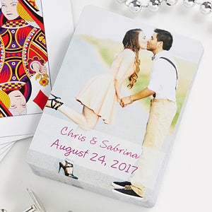 Our Wedding Personalized Photo Playing Cards