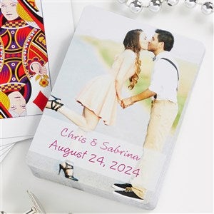 Our Wedding Personalized Photo Playing Cards - #7331