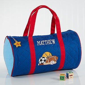 Embroidered All-Star Duffel Bag by Stephen Joseph