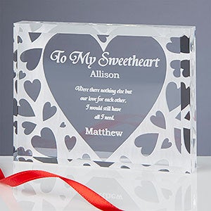 Romantic Personalized Gifts - You're All I Need Keepsake