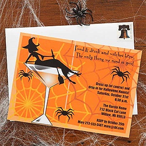Halloween Cocktails Party Invitations