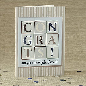 Congrats! Personalized Greeting Card