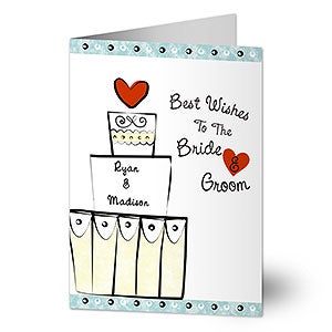 Best Wishes Personalized Wedding Cards