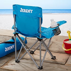 Kids Personalized Folding Chairs - Blue