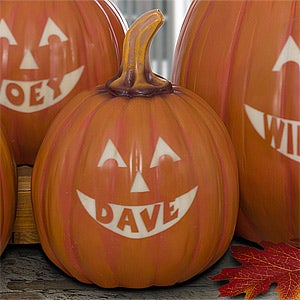Halloween Personalized Jack-O-Lantern Pumpkins - Small