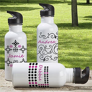 Just Her Style Personalized Water Bottle