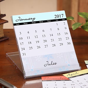Seasons Change Personalized Desk Calendar