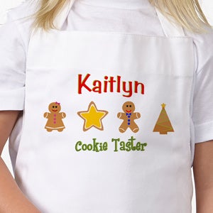 Lil' Christmas Baker Personalized Kid's Apron