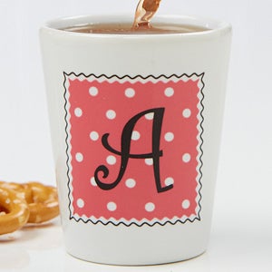 Dot to Dot Personalized Shot Glass