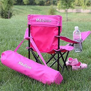 Toddler Personalized Pink Folding Chair