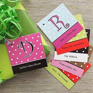 Dot To Dot Personalized Gift Tags