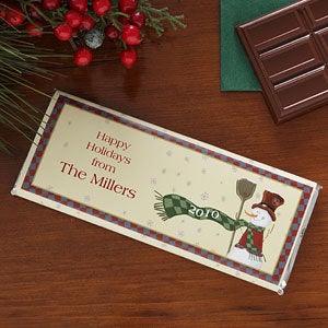 Let It Snow Personalized Candy Bar Wrapper
