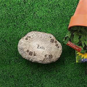 Irish Clover Small Personalized Garden Stone