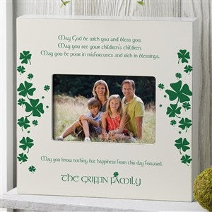 Irish Blessing Personalized Picture Frame 4x6 Box