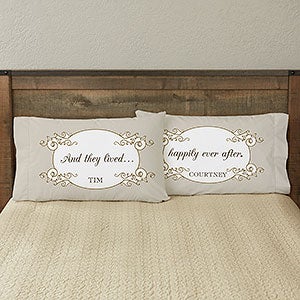Happily Ever After Personalized Full Color Pillowcase Set