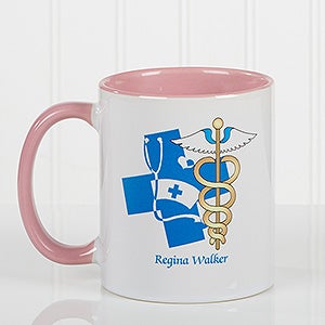 11 Medical Specialties Personalized Coffee Mug 11 oz.- Pink