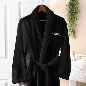 Just For Him Embroidered Luxury Fleece Robe