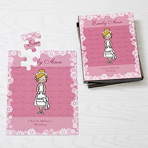 Personalized Flower Girl Gift Kids Puzzle