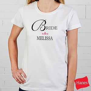 Bridal Party Personalized Ladies T-Shirt