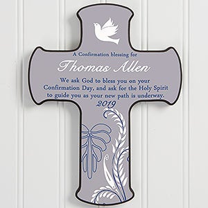 A Confirmation Blessing Personalized 9.5-inch Wall Cross