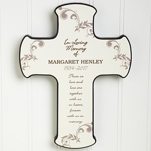 In Loving Memory Personalized Cross