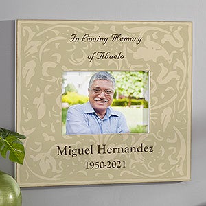 Forever In Our Hearts Personalized Memorial Frame - 5x7 Horizontal Wall