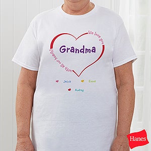 All Our Hearts Personalized Hanes® Adult T-Shirt
