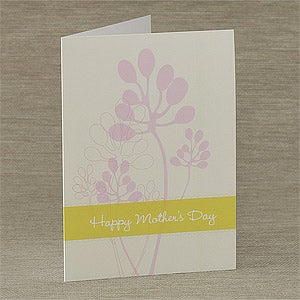 Floral Blossoms Personalized Greeting Card