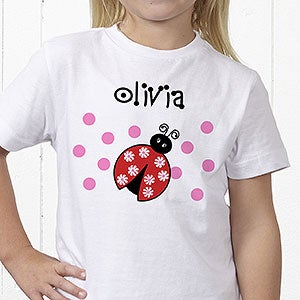 Personalized Girls T-Shirts - Choose Your Design - Youth X-Small (2-4) - Light Gray