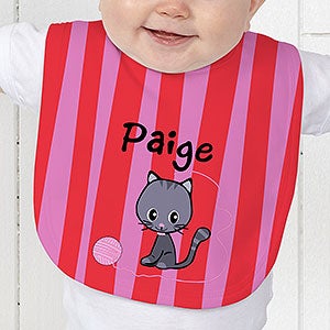 Personalized Baby Girl Bib - Animal Designs