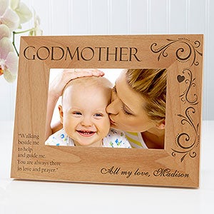 Godparent Personalized Photo Frame- 4 x 6 - #8299-S