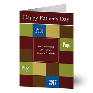 Fathers Day Personalized Greeting Card