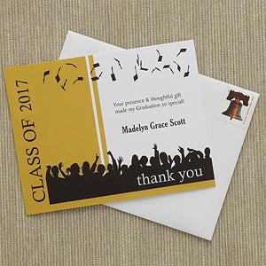 Hats Are Off Custom Thank You Cards