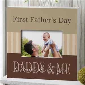 First Father's Day Personalized 4x6 Box Frame - Horizontal