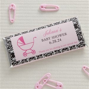 Personalized Baby Shower Chocolate Bar Wrappers - Set of 12