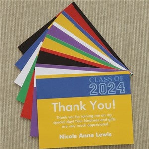 Personalized Graduation Thank You Notes - Academic Adventures - Set of 12