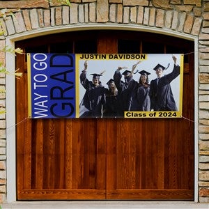 With Great Pride Personalized Photo Banner - 30x72